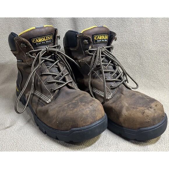 Carolina Waterproof Composite Toe Work Boots CA3536 Men's Brown Size 10.5‎ D - Picture 1 of 16